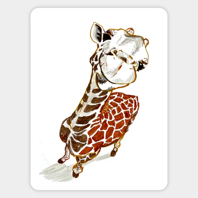 Baby Giraffe Sticker by ElizaC